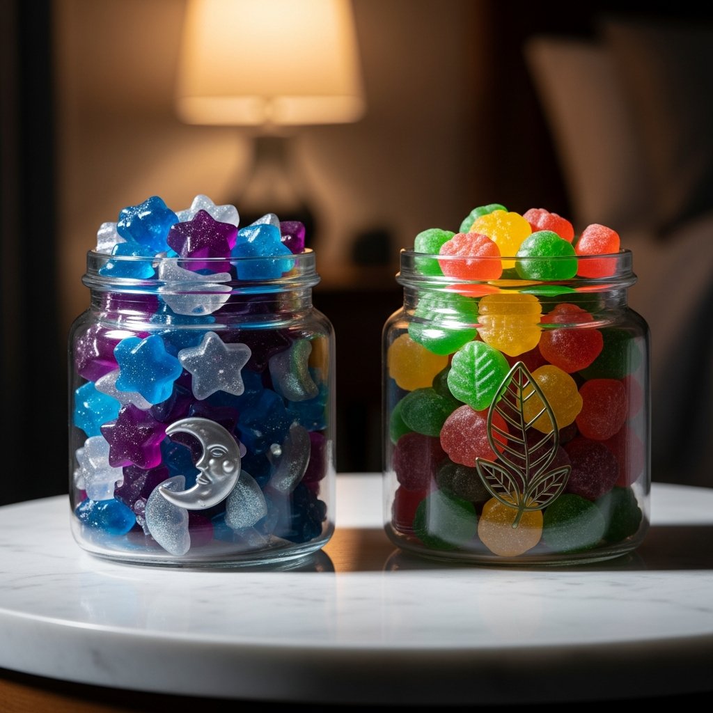 Featured image for “CBN vs CBD Gummies for Sleep: What’s the Difference?”