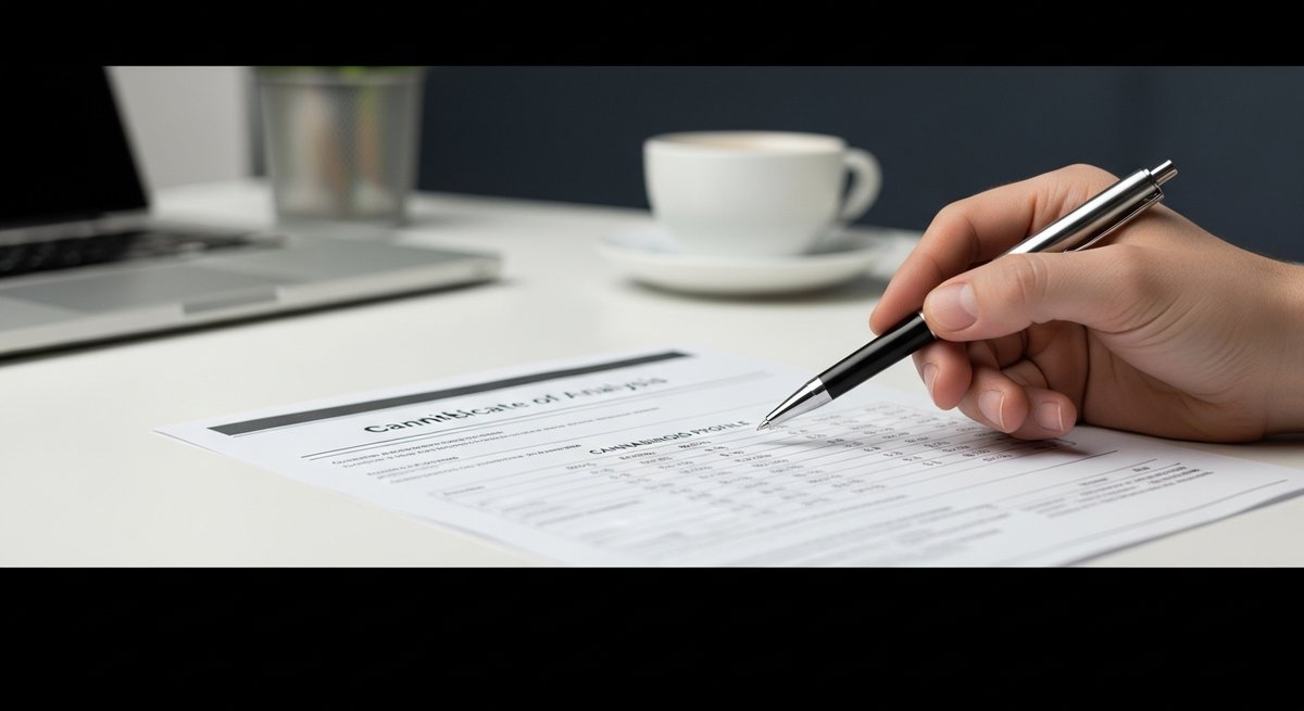 What is THCA? 15 Person reviewing a cannabis certificate of analysis lab report document with pen pointing at cannabinoid test results