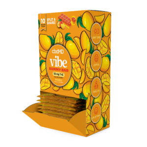 300329 Vibe Mango 50mg Gummy Bar Gravity Fed Dispenser