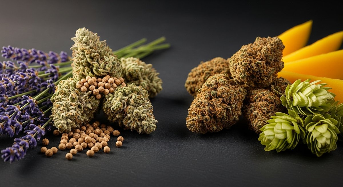 Featured image for “Linalool strain vs Myrcene for sleep strain — Which Is Right for You?”