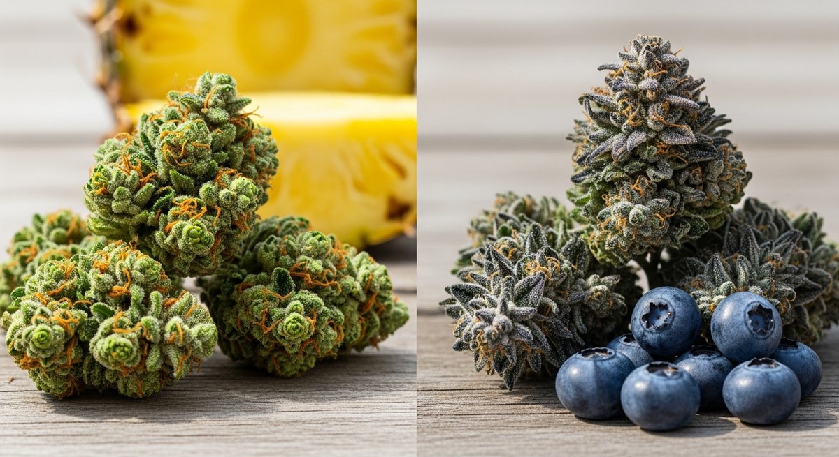 Featured image for “Pineapple Express strain vs Blue Dream strain — Which Is Right for You?”