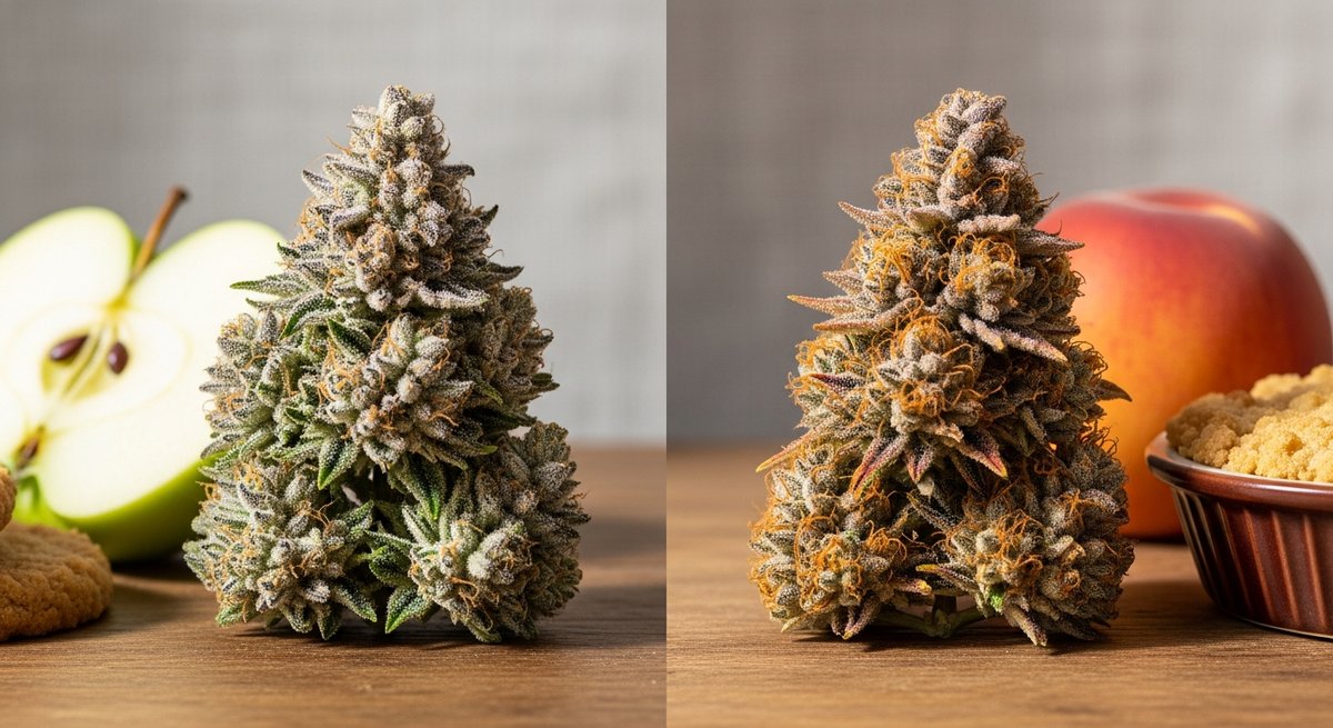 Featured image for “Apple Fritter strain vs Georgia Pie strain — Which Is Right for You?”