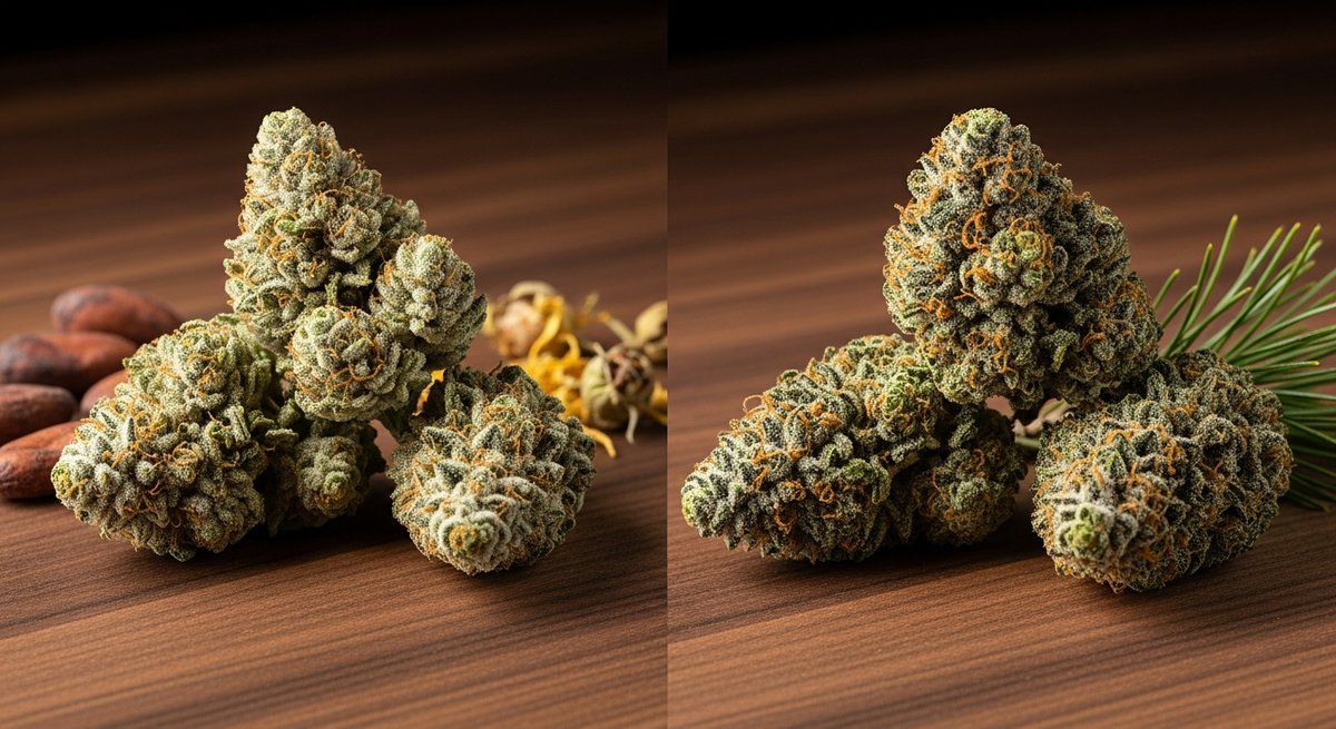 Featured image for “Chocolope strain vs Trainwreck strain — Which Is Right for You?”