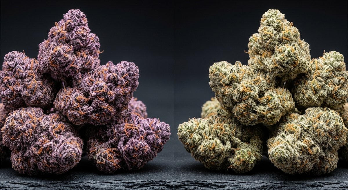 Featured image for “Purple Punch strain vs Ice Cream Cake strain — Which Is Right for You?”