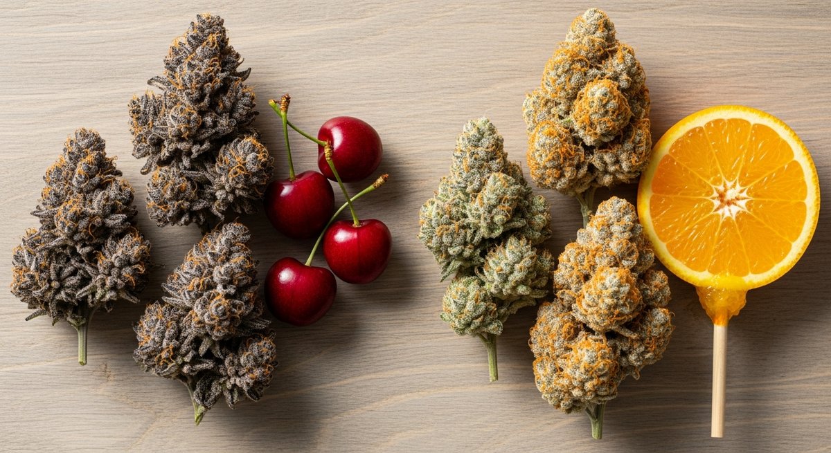 Featured image for “Tropicana Cherry strain vs Orange Push Pop strain — Which Is Right for You?”