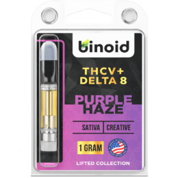 Binoid THCV + Delta 8 THC Vape Cartridge - Candyland purple haze