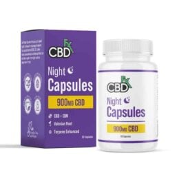 CBDfx CBD + CBN Night Capsules for Sleep-900mg box