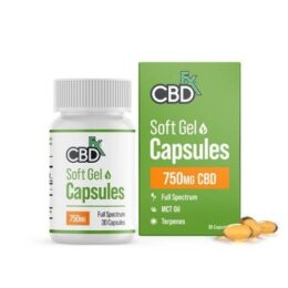 CBDfx CBD Capsules Full Spectrum CBD Soft Gels - 25mg