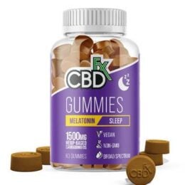 CBDfx CBD Broad Spectrum Melatonin Sleep Gummies - 25mg - 1500mg