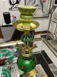 11.25” Decorative Colorful Hookah Water Pipe - Thick Glass Nargila