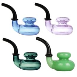Pulsar Bi-Level Sherlock Handpipe - 4.5" / Colors Vary