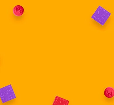Edibles and Gummies on Yellow Background