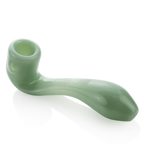 32mm tubing Grav UHPF 6in Glass Sherlock Pipe - Mint Green